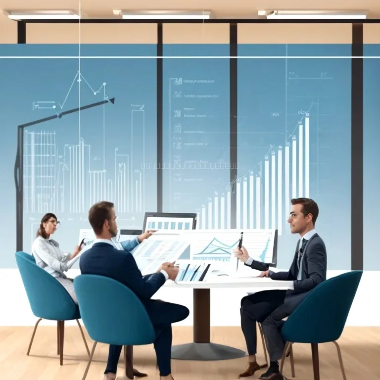 Executivos em seminário ProsperPulse discutindo mindset empresarial e estudos de caso